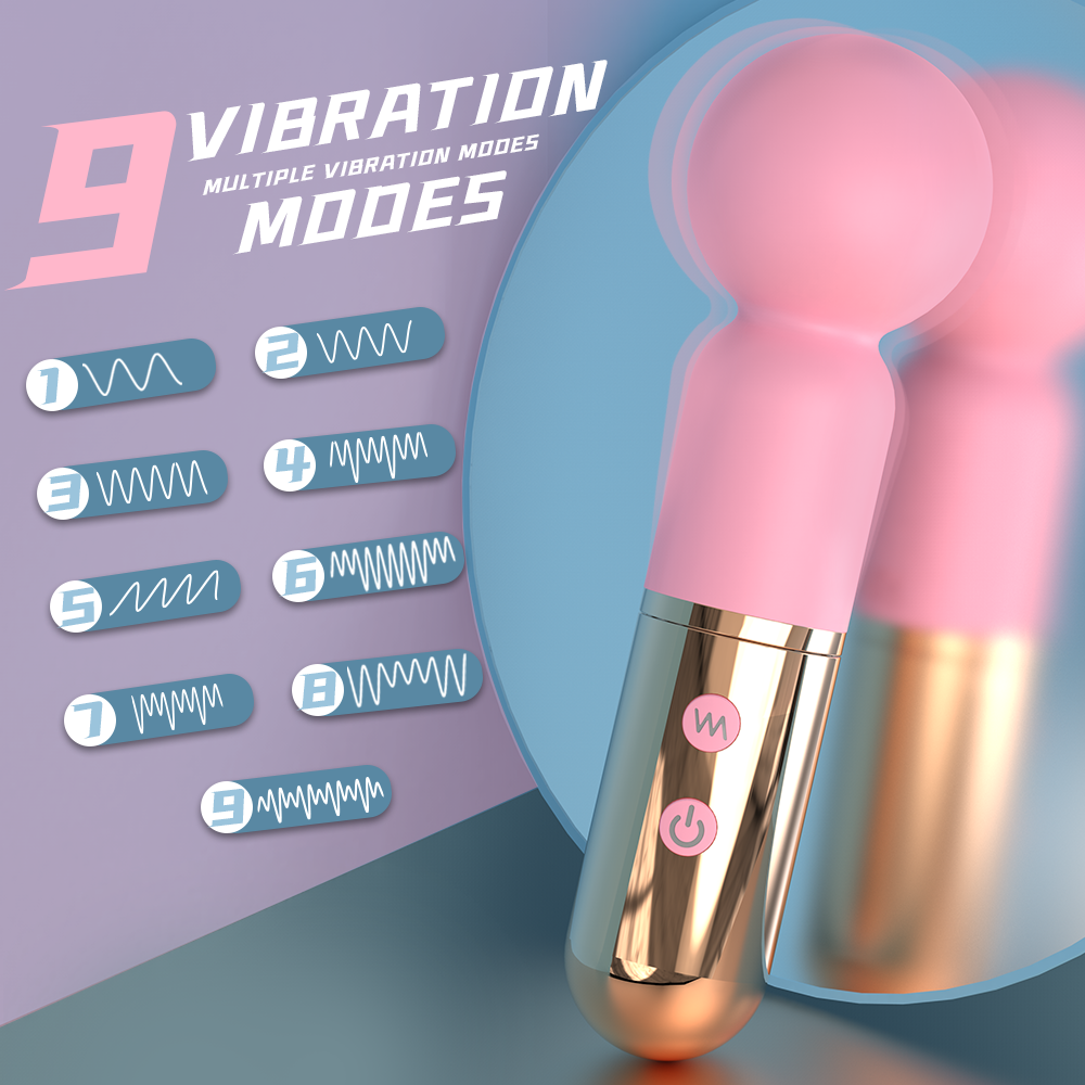 Adding Sugar Multi-Frequency Mini AV Vibrator Pink - Image 3