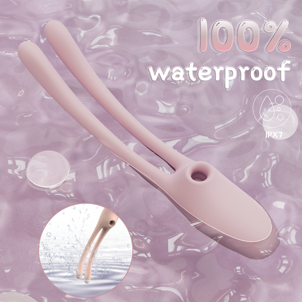 Rabbit Ear Dual Motor Vibrator Pink - Image 4