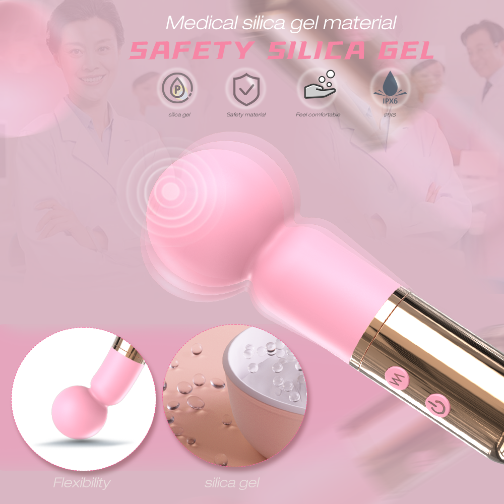 Adding Sugar Multi-Frequency Mini AV Vibrator Pink - Image 8