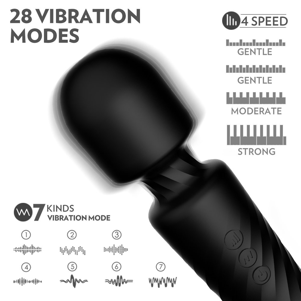 Hero Multifunctional Vibrating Massager BLACK - Image 2