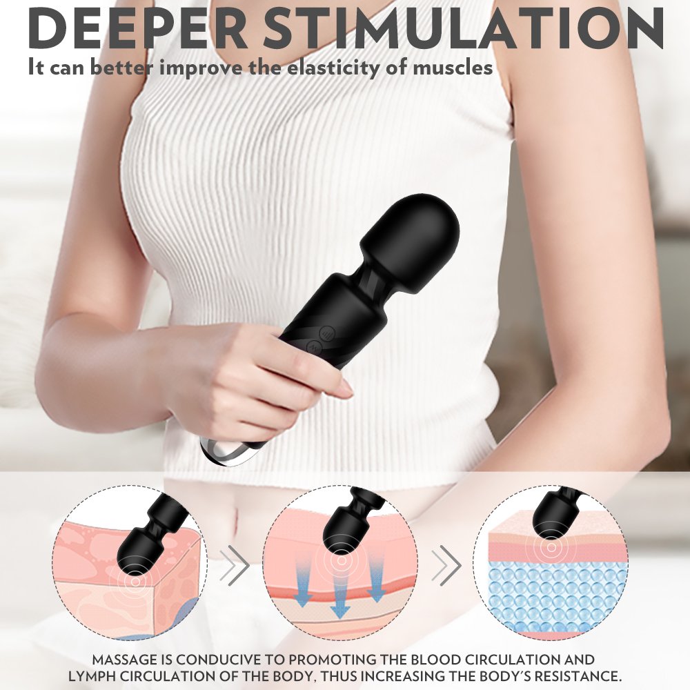 Hero Multifunctional Vibrating Massager BLACK - Image 4
