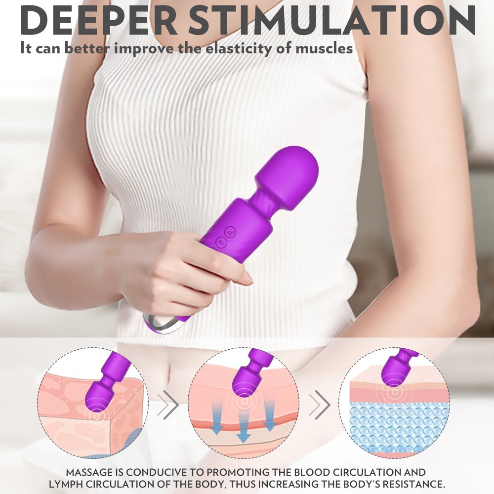 Hero Multifunctional Vibrating Massager  Purple - Image 4