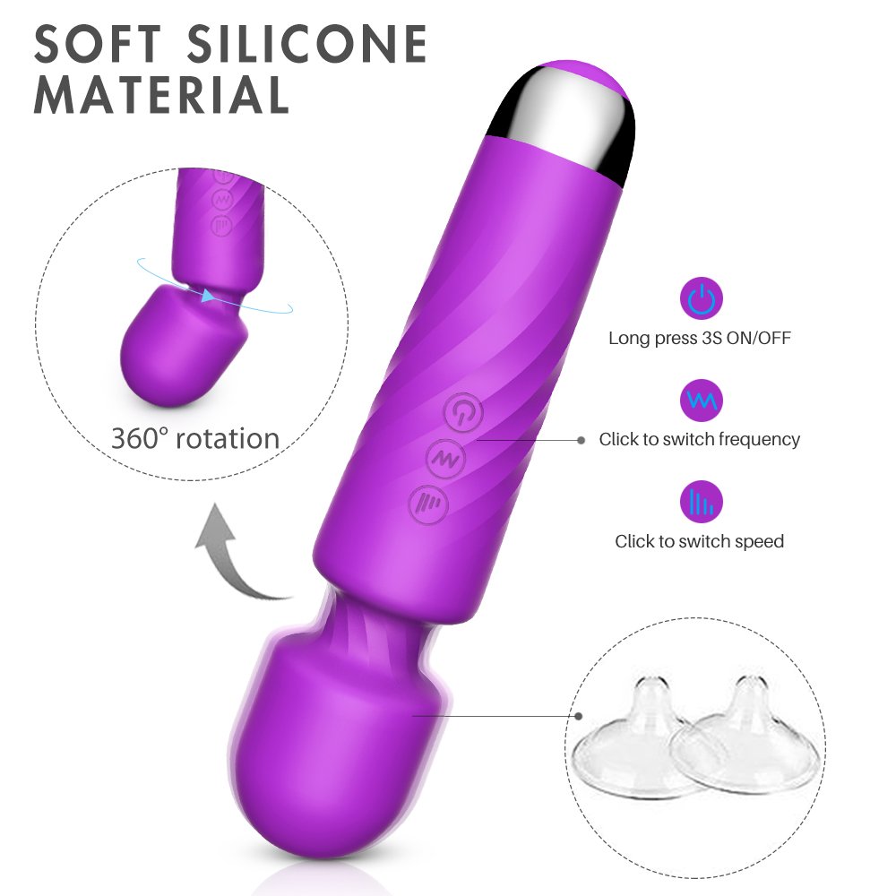 Hero Multifunctional Vibrating Massager  Purple - Image 5