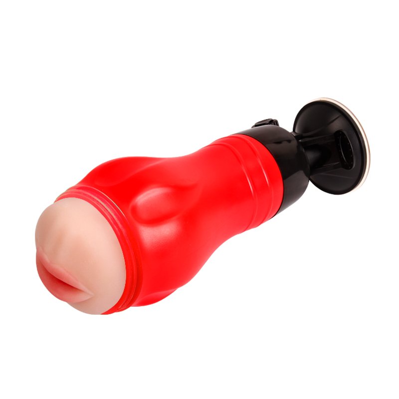 12-Speed Vibrating Hands-Free Male Masturbator - Oral Edition  Battery Version - Image 4