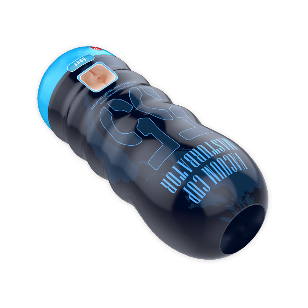 Clamping Suction Masturbator Blue - Image 4