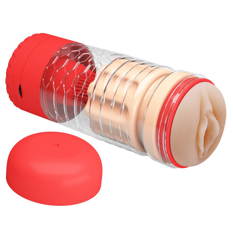Strong Vibration Tongue Swing Massager Cup Red  Battery Version - Image 4