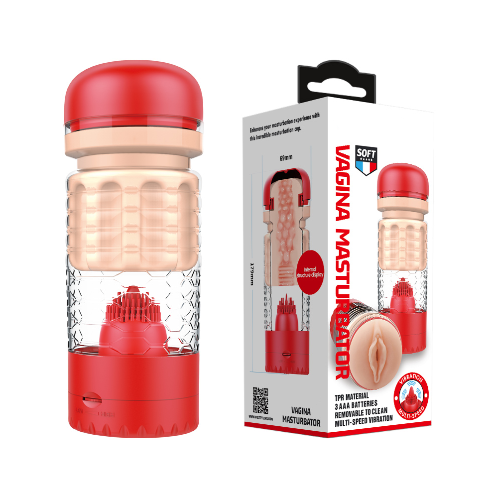 Strong Vibration Tongue Swing Massager Cup Red  Battery Version - Image 3