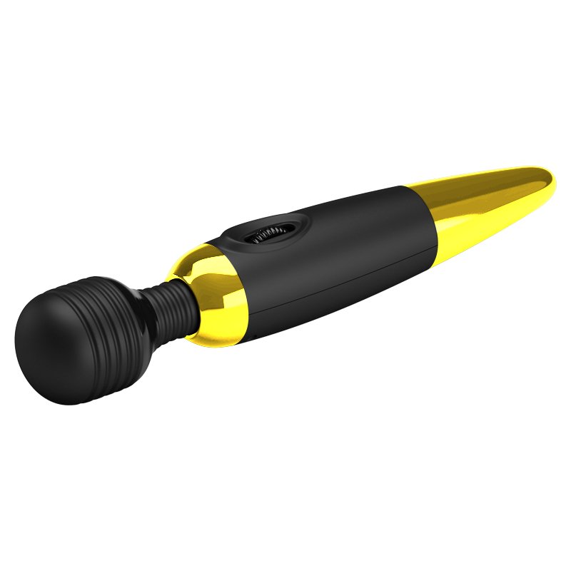 Love's Charm Powerful Vibrator  Battery Version BLACKand Gold - Image 3