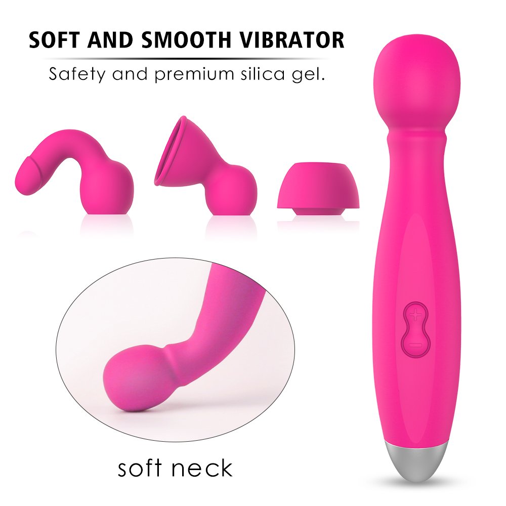 BOWLING Multifunctional Massager with Interchangeable Heads - Magenta - Image 5