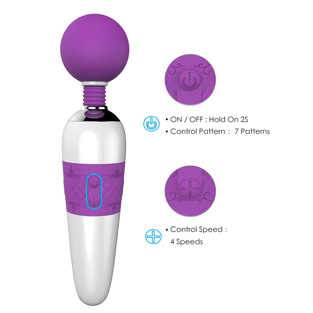 SWAND Multifunctional Vibrating Wand - Purple - Image 4