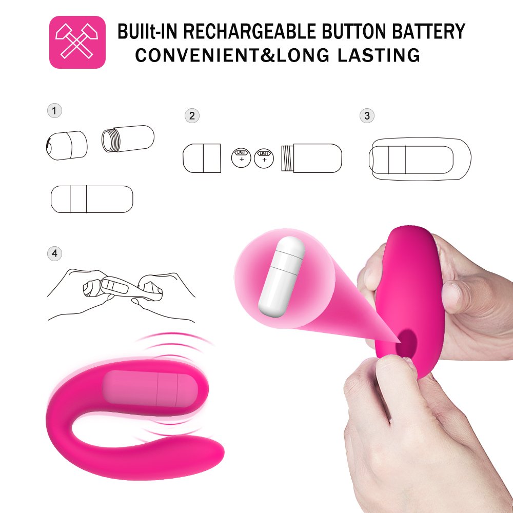 Vibe Couple's Vibrator Battery Version Pink - Image 6