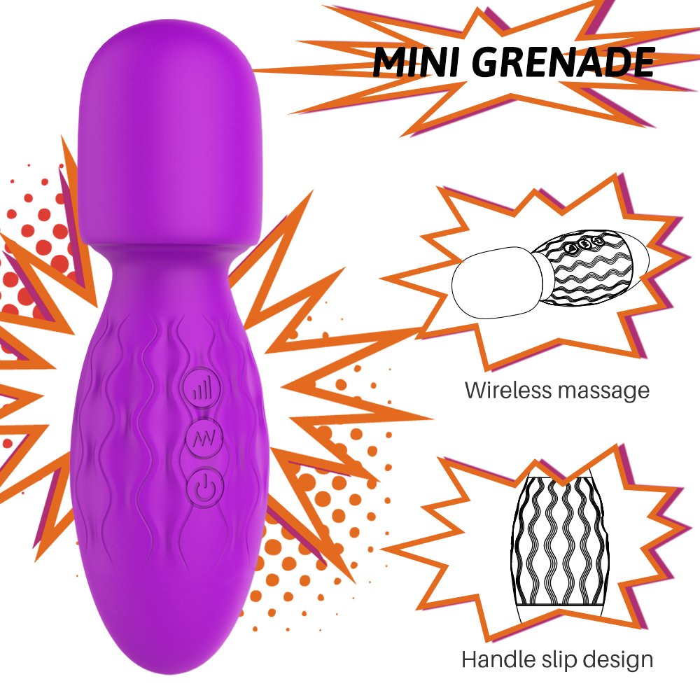 Power Mini Massager Purple - Image 3