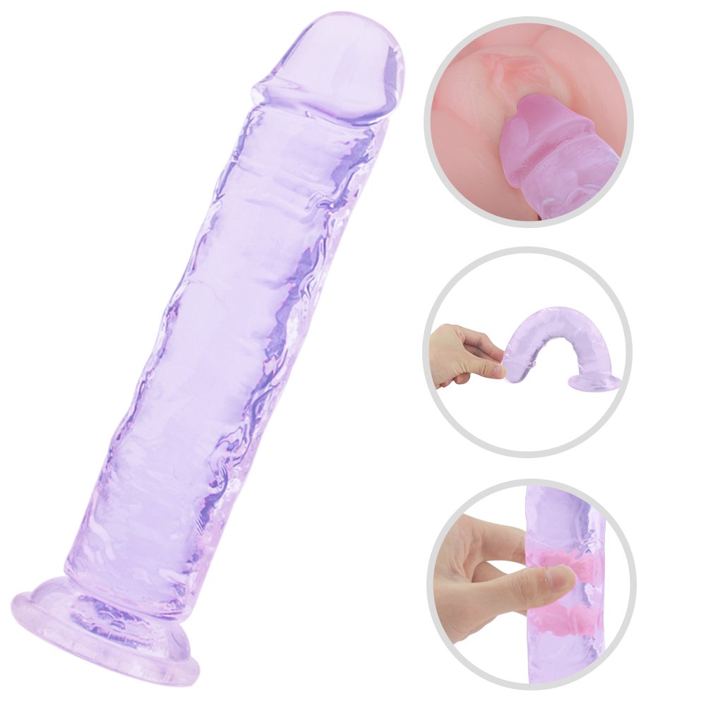 Lester-XL Dildo Transparent Purple - Image 8