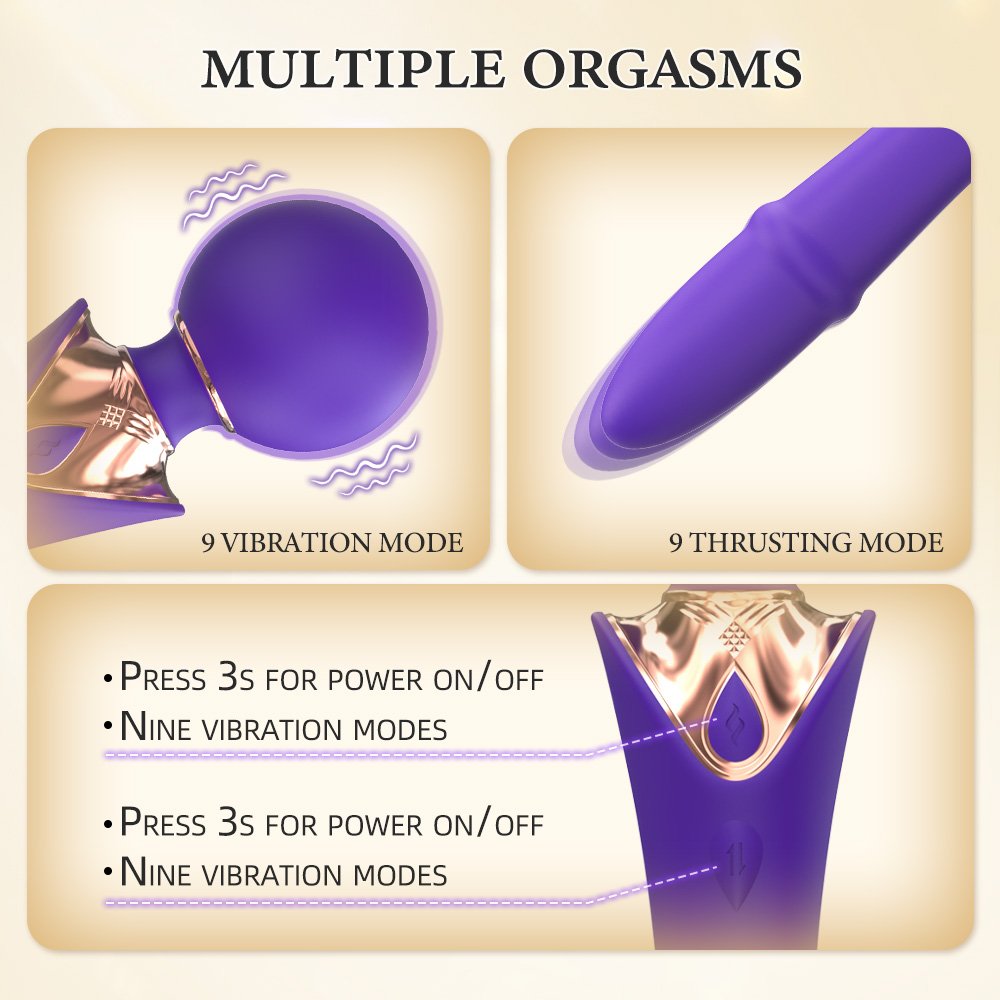 Queen Scepter Multifunctional Massager Blue-Violet - Image 7