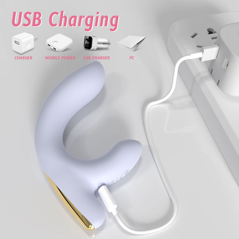 Fox Fairy Dual Motor Vibrator - Unparalleled Double-Point Stimulation Soft Purple - Image 4