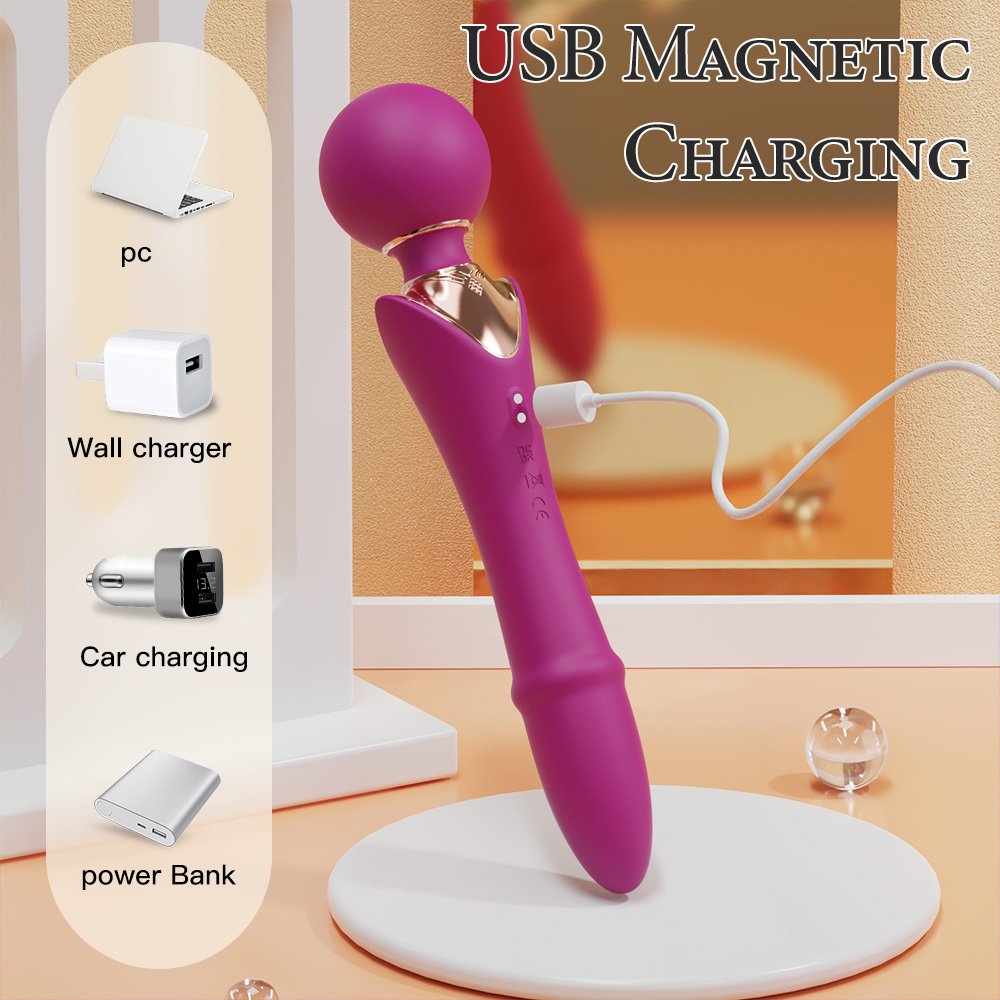 Queen Scepter Multifunctional Massager Wine Red - Image 3