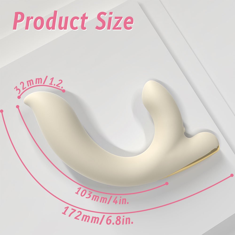 Fox Fairy Dual Motor Vibrator - Unparalleled Double-Point StimulationBeige - Image 4