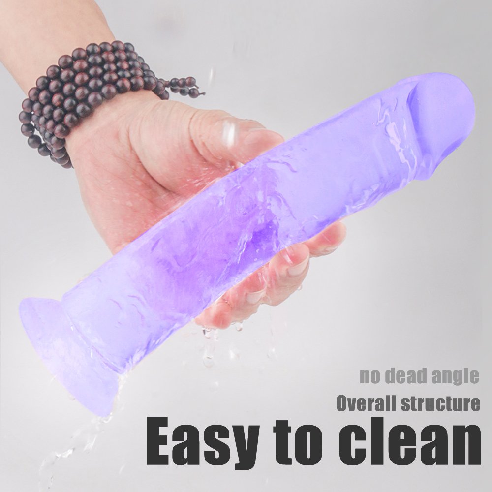 Lester-XL Dildo Transparent Purple - Image 3