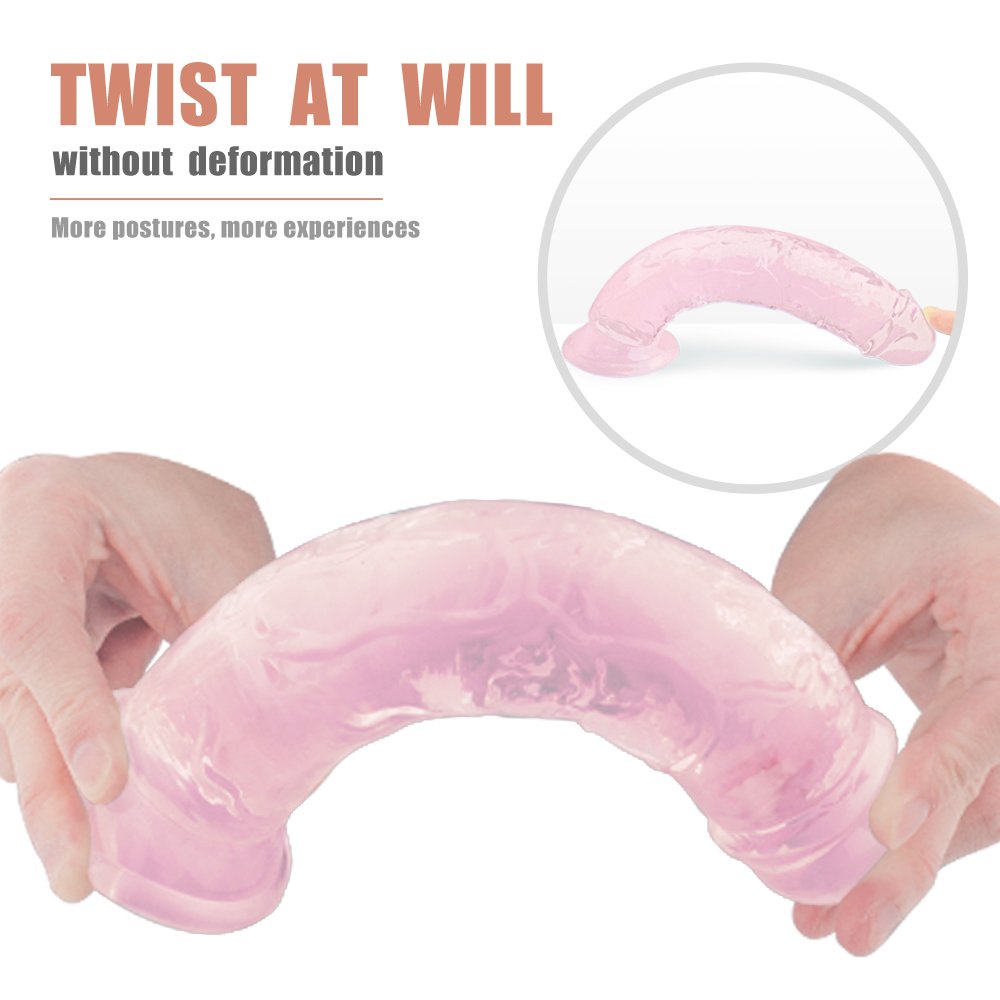 Lester-XL Dildo Transparent Pink - Image 7